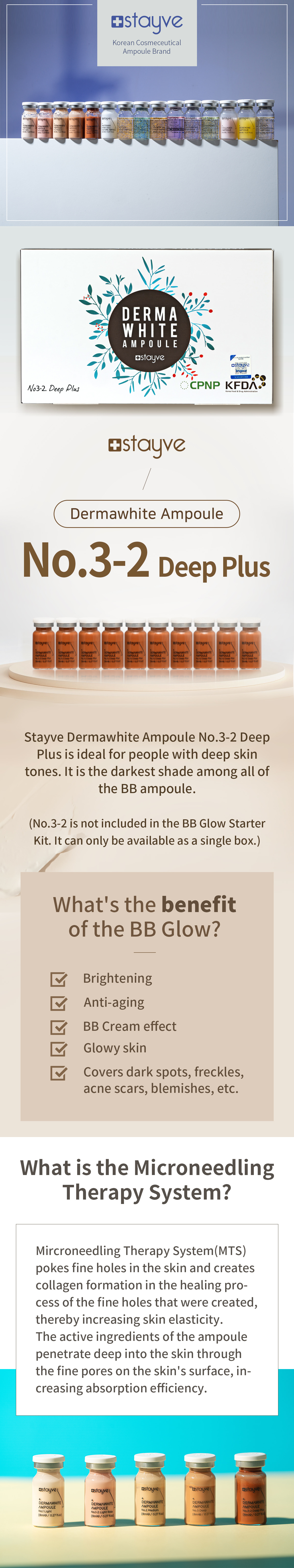 Stayve Dermawhite BB Glow Ampoule No.3-2 Deep Plus 3